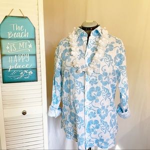 I les de France 🇫🇷 Tropical Linen Top